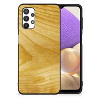 Samsung Galaxy A32 5G Houten Print Telefoonhoesje Licht Hout