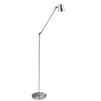 Metallic zilver vloerlamp 121cm