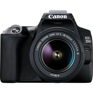 Canon EOS 250D + EF-S 18-55mm f/3.5-5.6 III SLR camerakit 24,1 MP CMOS 6000 x 4000 Pixels Zwart