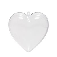 Vaessen Creative • plastic hart 2-delig 10cm 5pcs