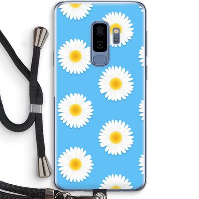 Margrietjes: Samsung Galaxy S9 Plus Transparant Hoesje met koord