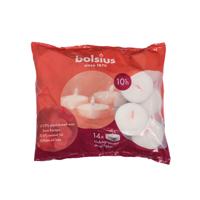 Bolsius maxilichten 10 branduren 14 stuks wit - thumbnail