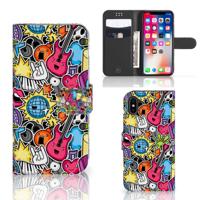 Apple iPhone X | Xs | Wallet Case | met Pasjes | Punk Rock