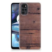 Motorola Moto G22 | Bumper Hoesje | Old Wood