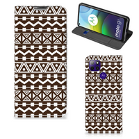 Motorola Moto G9 Power Hoesje met Magneet Aztec Brown