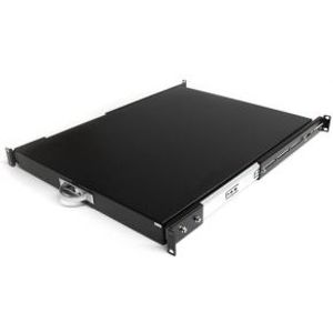 StarTech.com 1U 56cm Diepe Uitschuifbare Plank Serverrack Serverkast Zwart
