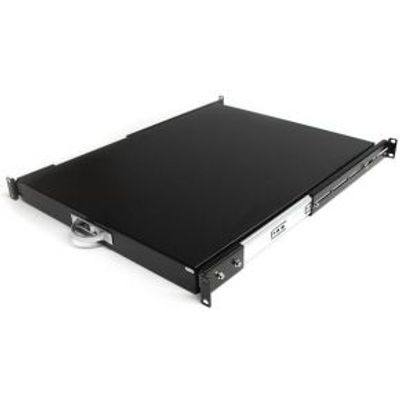 StarTech.com 1U 56cm Diepe Uitschuifbare Plank Serverrack Serverkast Zwart
