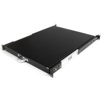 StarTech.com 1U 56cm Diepe Uitschuifbare Plank Serverrack Serverkast Zwart