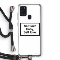 Self love: Samsung Galaxy A21s Transparant Hoesje met koord