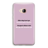 gij zijt ook iemand: HTC U Play Transparant Hoesje