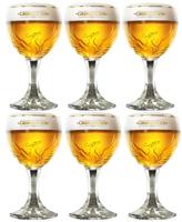 Grimbergen Bierglazen op Voet - 250 ml - 6 stuks - thumbnail