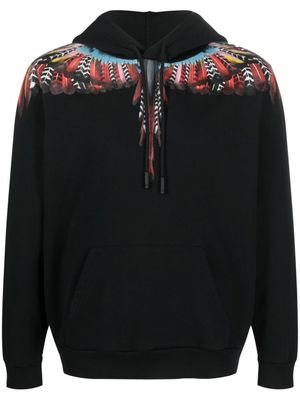 Marcelo Burlon County of Milan hoodie Grizzly Wings en coton - Noir