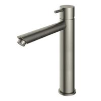 Hotbath Cobber - Wastafelmengkraan - zonder Waste - Laag - Geborsteld Nikkel - Opbouw - Nikkel - V03