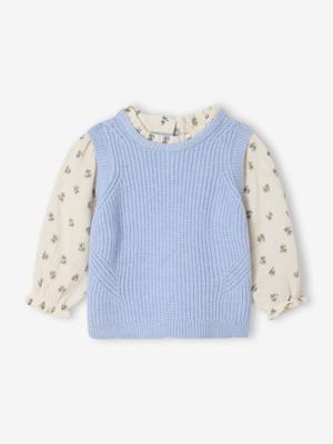 2-in-1 trui baby hemelsblauw