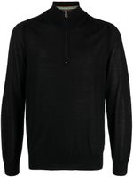 Paul Smith half-zip merino jumper - Noir