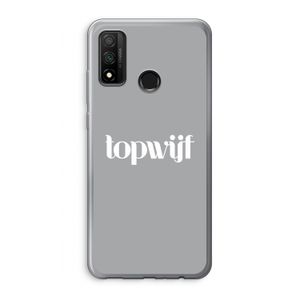Topwijf Grijs Wit: Huawei P Smart (2020) Transparant Hoesje