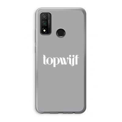 Topwijf Grijs Wit: Huawei P Smart (2020) Transparant Hoesje