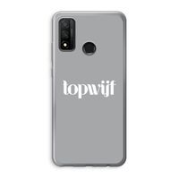 Topwijf Grijs Wit: Huawei P Smart (2020) Transparant Hoesje