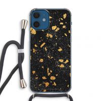 Terrazzo N°7: iPhone 12 mini Transparant Hoesje met koord