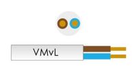 Enzo Kabel VMVS 2x0,75 qmm zilver transparant - 1227130