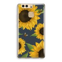 Sunflower and bees: Huawei P9 Transparant Hoesje