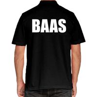 Zwart Baas polo t-shirt voor heren 2XL  - - thumbnail