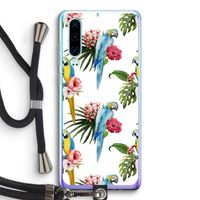 Kleurrijke papegaaien: Huawei P30 Transparant Hoesje met koord