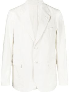 Lardini blazer à simple boutonnage - Blanc