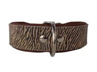 Leren hondenhalsband tijger