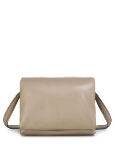 Marni mini pochette Prisma en cuir - Tons neutres