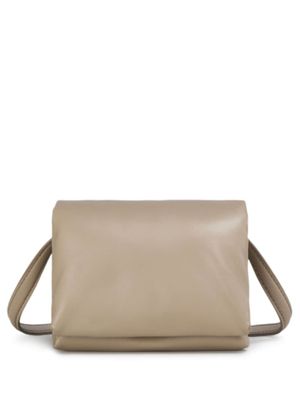 Marni mini pochette Prisma en cuir - Tons neutres