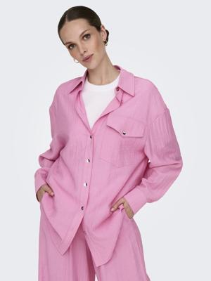 Only Onltania Life Ls Shirt Wvn Blouse Fuchsia Pink