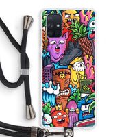 Vexx Mixtape: Samsung Galaxy A71 Transparant Hoesje met koord