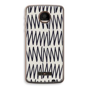 Marrakech Zigzag: Motorola Moto Z Force Transparant Hoesje