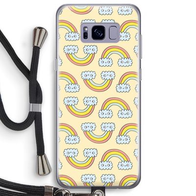 Regenboog: Samsung Galaxy S8 Plus Transparant Hoesje met koord