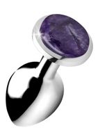 Gemstones Amethyst Gem Medium Anal Plug - thumbnail