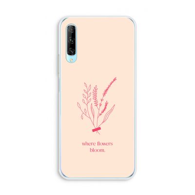 Where flowers bloom: Huawei P Smart Pro Transparant Hoesje