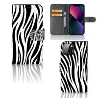 iPhone 13 Mini | Telefoonhoesje | Met pasjeshouder | Zebra