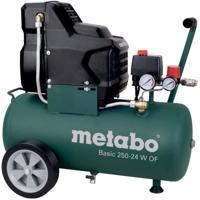 Compressor - METABO - Basic 250-24 W OF - Universele snelkoppeling - Rubberen handgreep Compressor - METABO - Basic 250-24 W OF - Universele snelkoppeling - Rubberen handgreep