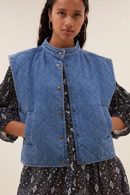 By-Bar mave denim sleeveless jack | denim