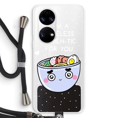 I'm A Hopeless Ramen-Tic For You: Huawei P50 Transparant Hoesje met koord