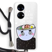 I'm A Hopeless Ramen-Tic For You: Huawei P50 Transparant Hoesje met koord