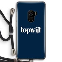 Topwijf Navy: Xiaomi Mi Mix 2 Transparant Hoesje met koord
