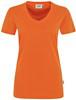 Hakro 181 Women's V-neck shirt MIKRALINAR® - Orange - 3XL