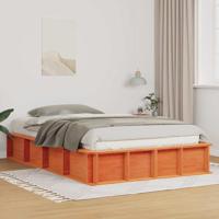 Bedframe met opslag Wasbruin 120 x 190 cm Hout