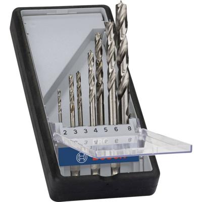 Bosch Accessories 2607019923 Hout-spiraalboorset 7-delig 2 mm, 3 mm, 3 mm, 4 mm, 5 mm, 6 mm, 8 mm 1/4 (6.3 mm) 1 set(s)