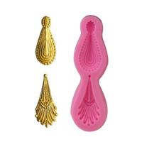 2 stuks edelsteen hanger silicone mal fondant chocolade schimmel DIY bakken Cake Decorating Edge tool 8 9 x 2 9 x1 cm