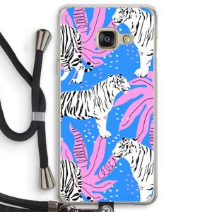 Tijger: Samsung Galaxy A3 (2016) Transparant Hoesje met koord