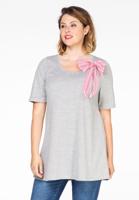 Yoek Tuniek flare met strik | Grijs | Maat 54/56