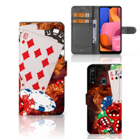 Samsung Galaxy A20s Wallet Case met Pasjes Casino